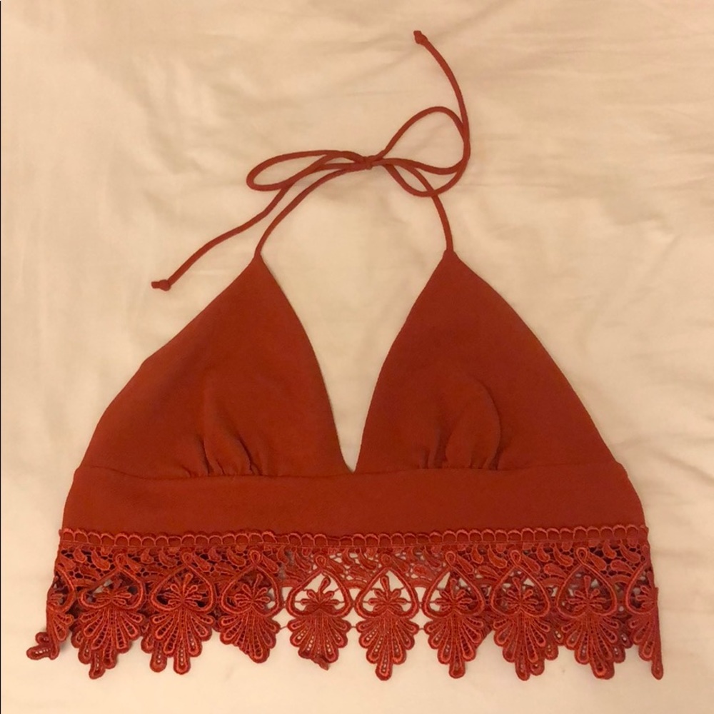 Crop top halter